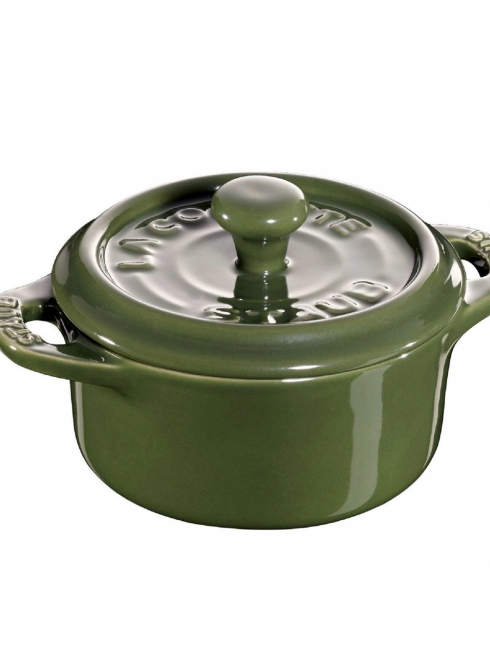 Staub mini round cocotte 10cm basil green